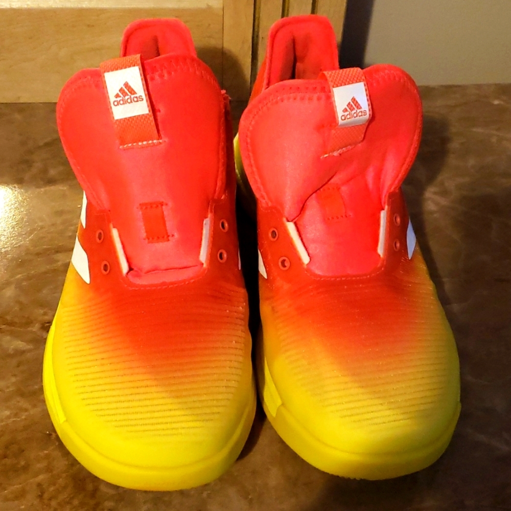 Adidas Crazy Flight Trainer Running Shoes Ombré no shoe strings.
